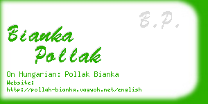 bianka pollak business card